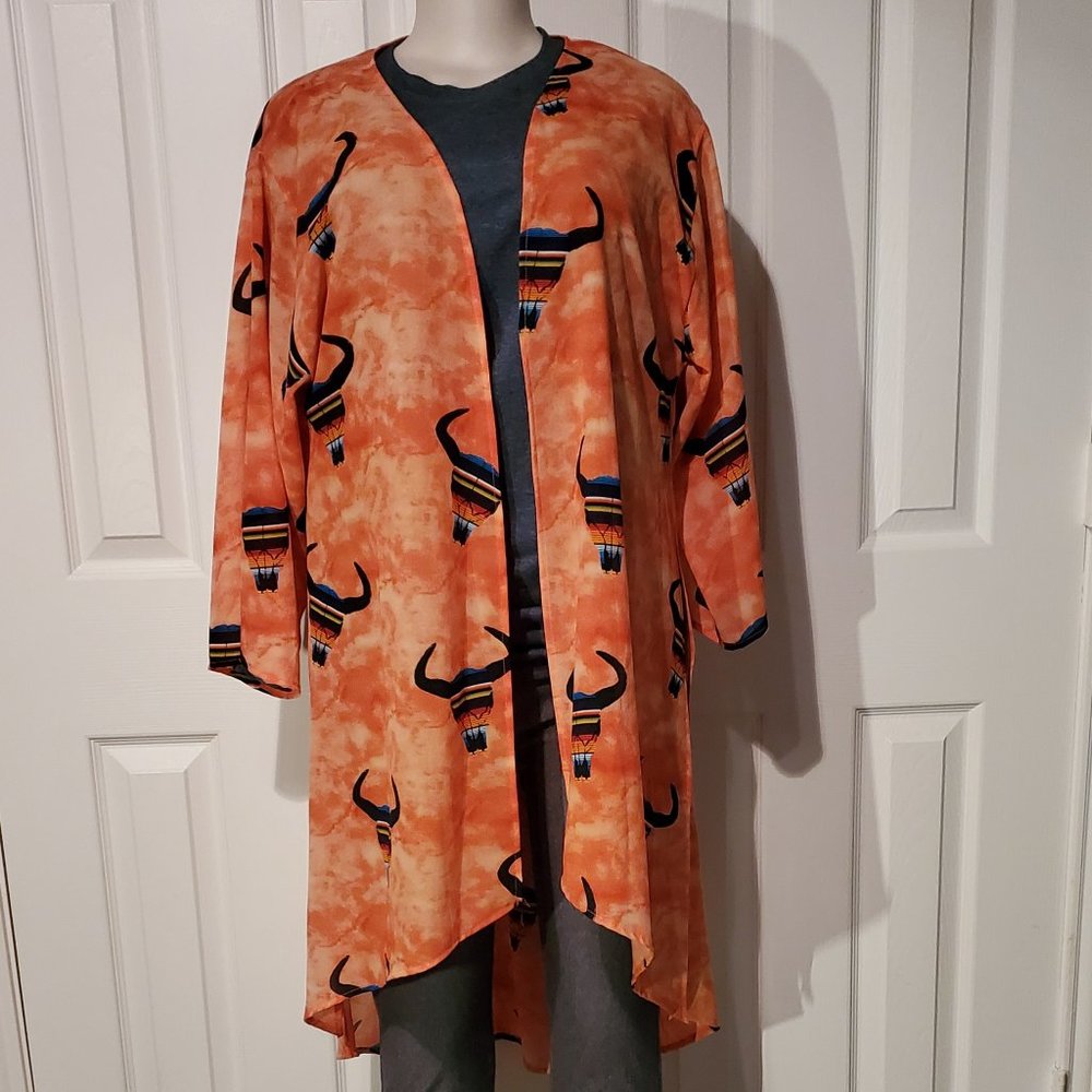 3/4 Sleeve Serape Bull Duster